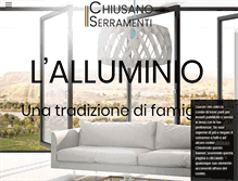 Tablet Screenshot of chiusano-serramenti.com
